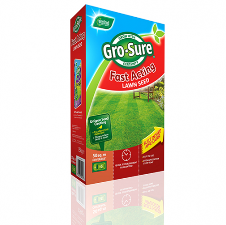 Gro-Sure Fast Acting Lawn Seed 50sqm 3D
