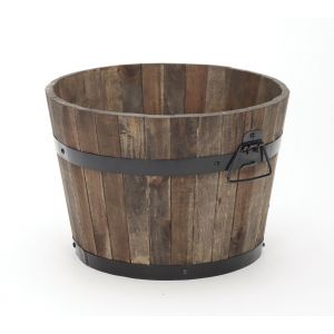 Rustic Wood Barrel - image 4